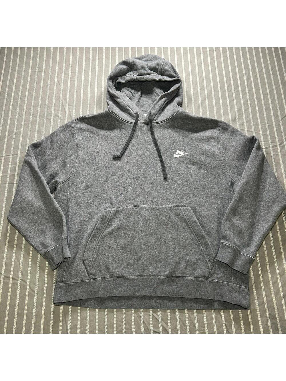 Nike Sportswear Club Pullover Hoodie in grey Men's Large